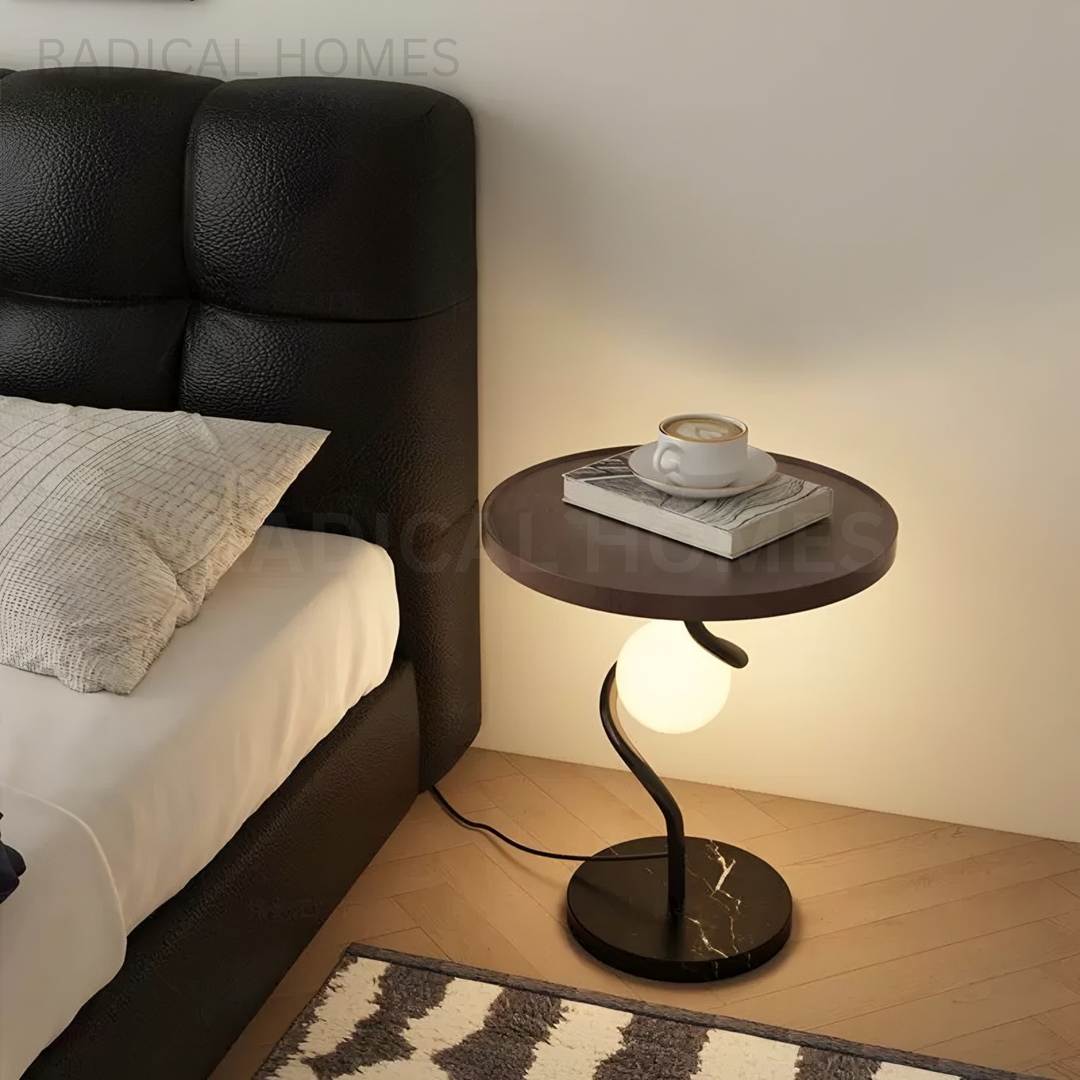 EDMONDE Modern Side Table Lamp - Radical Homes Singapore