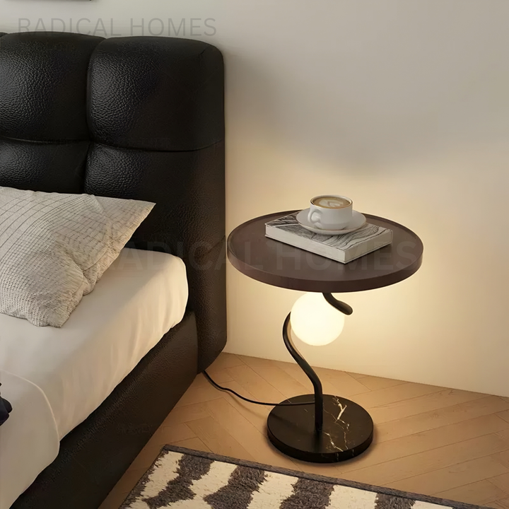 EDMONDE Modern Side Table Lamp - Radical Homes Singapore