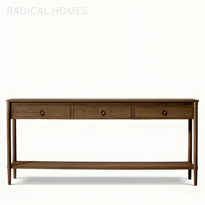 CALVINO Modern Solid Wood Console Table
