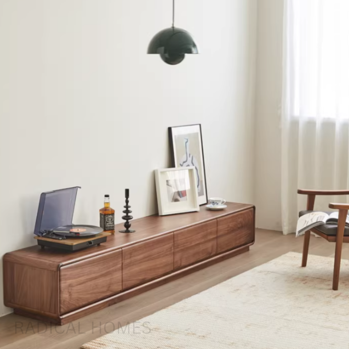 ARDVIK Black Walnut Wood TV Console - Radical Homes Singapore