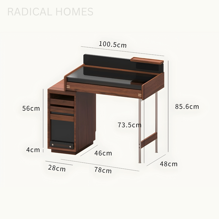 ROGER Aesop Solid Wood Vanity Table - Radical Homes Singapore