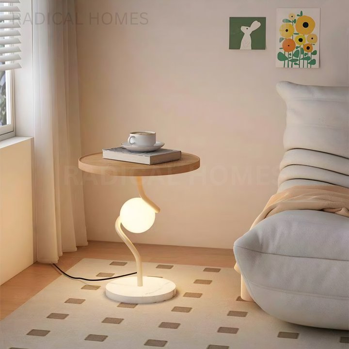 EDMONDE Modern Side Table Lamp - Radical Homes Singapore