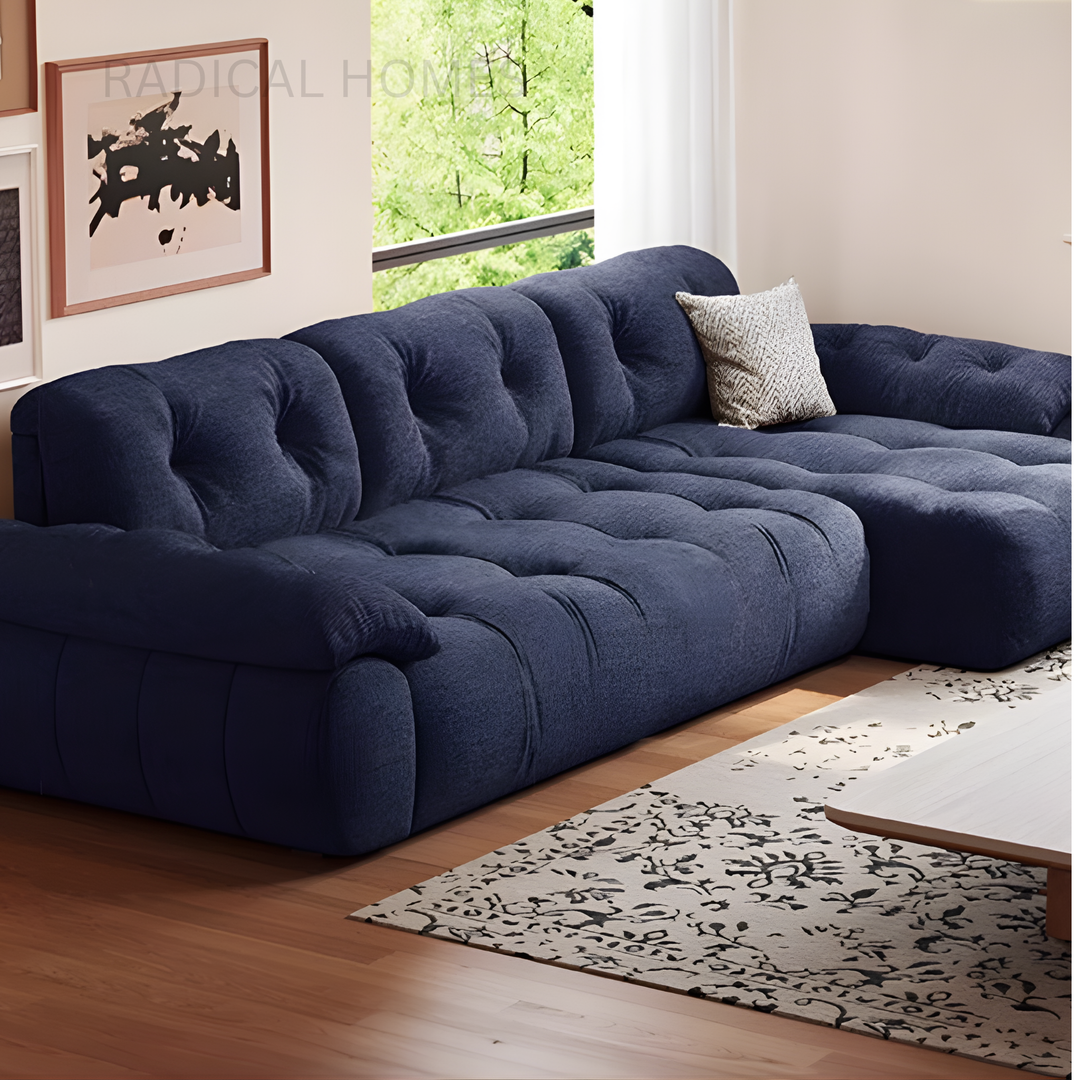 IDEN Adjustable Backrest Fabric Sofa - Radical Homes Singapore