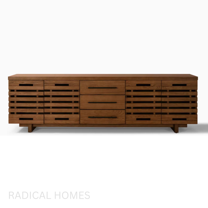 CEFERINE Modern Solid Wood TV Cabinet - Radical Homes Singapore