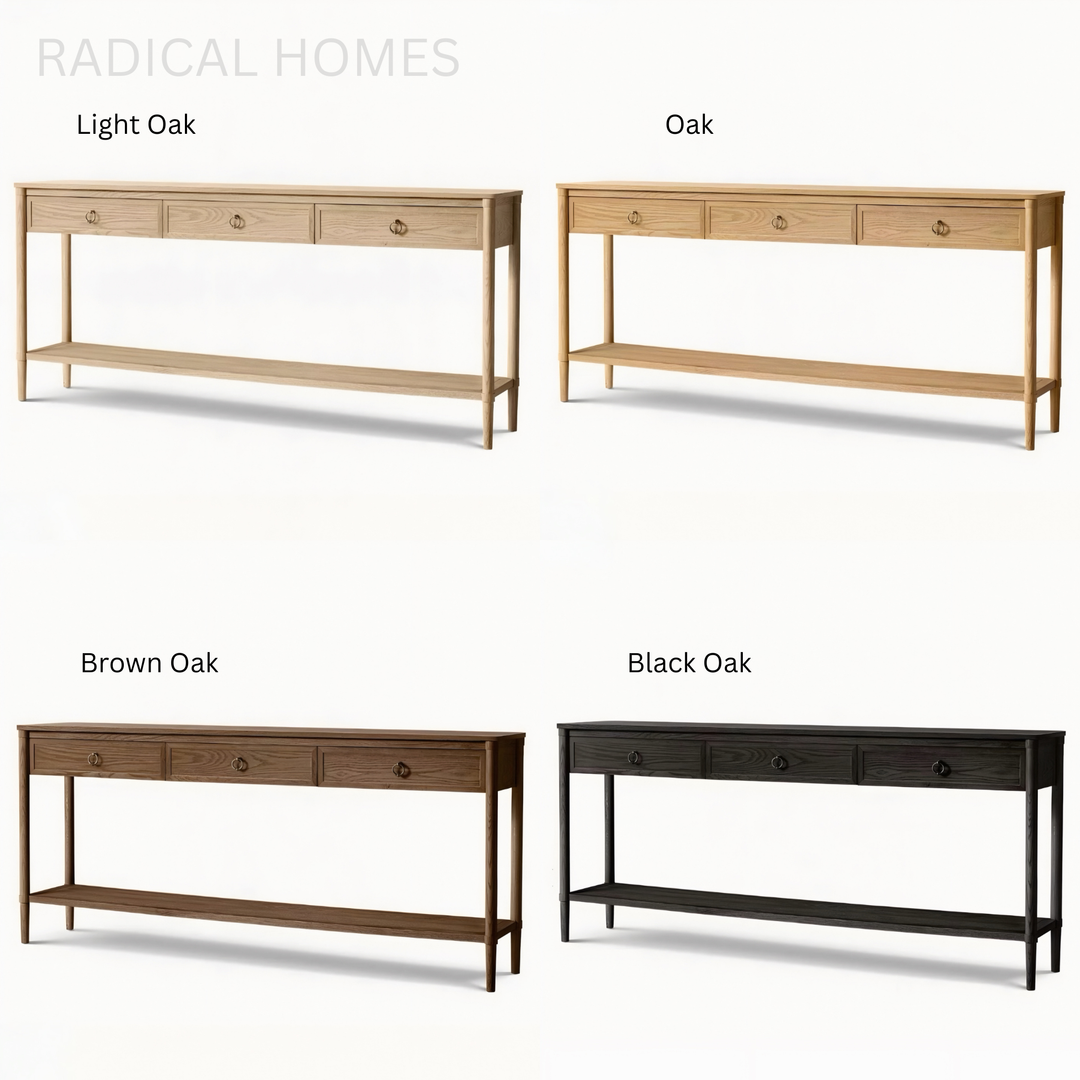 CALVINO Modern Solid Wood Console Table