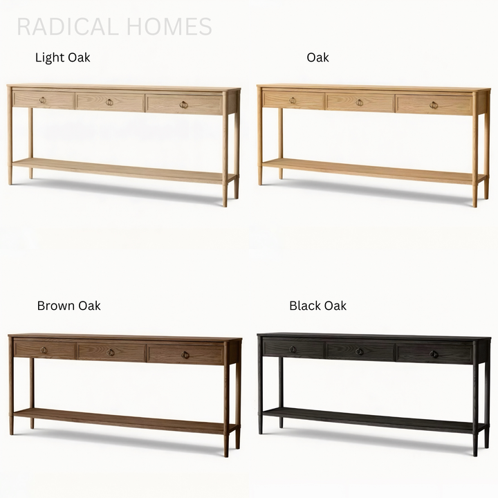 CALVINO Modern Solid Wood Console Table