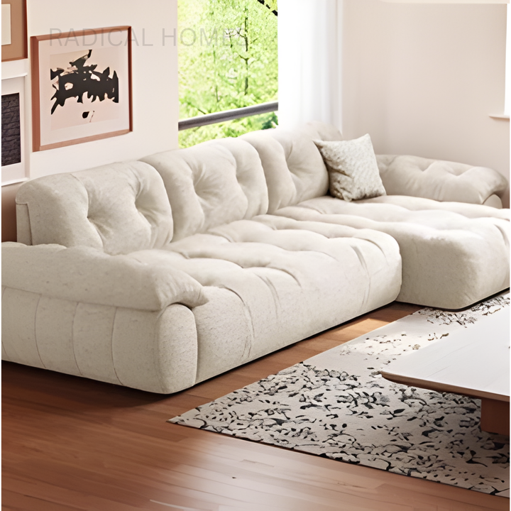IDEN Adjustable Backrest Fabric Sofa - Radical Homes Singapore