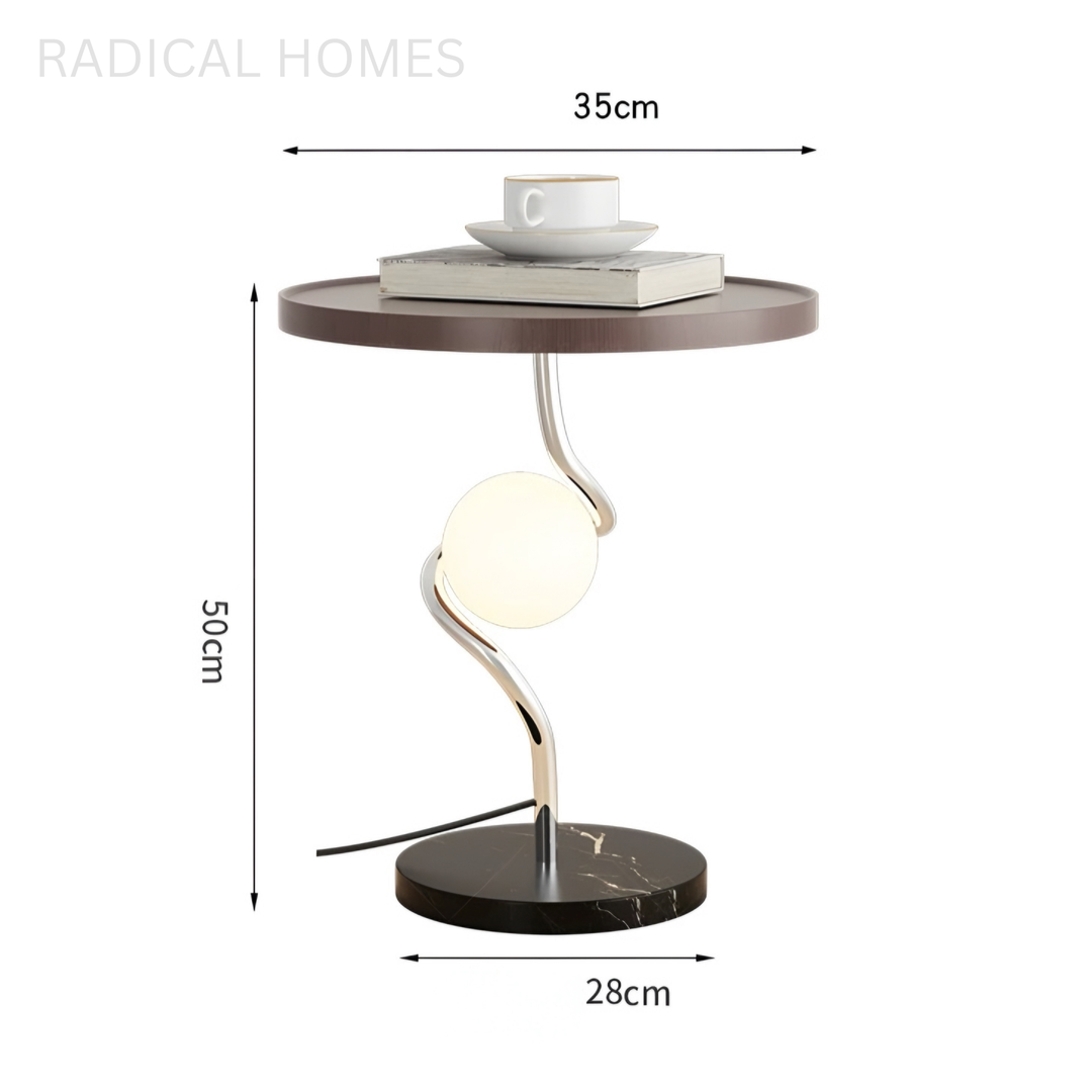 EDMONDE Modern Side Table Lamp - Radical Homes Singapore