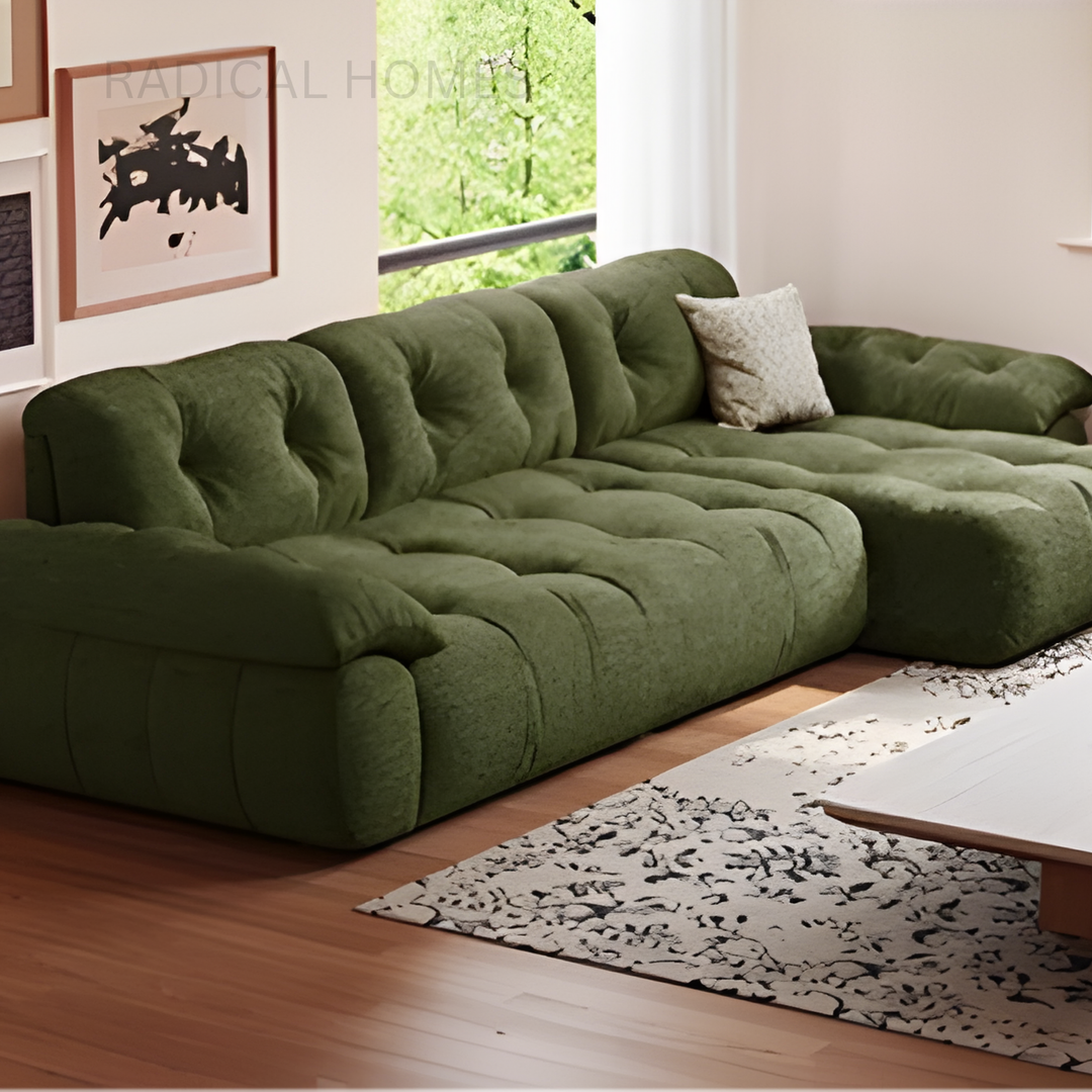 IDEN Adjustable Backrest Fabric Sofa - Radical Homes Singapore