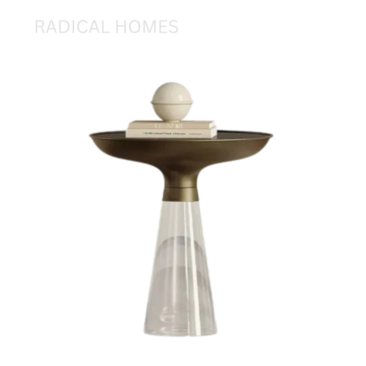 CAPRIS Modern Glass Side Table - Radical Homes Singapore