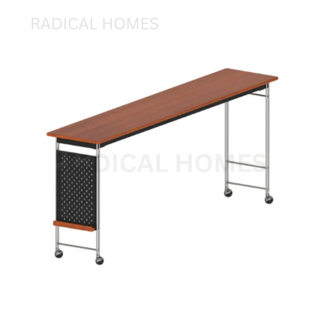 LUCY Modern Solid Wood Mobile Overbed Table - Radical Homes Singapore