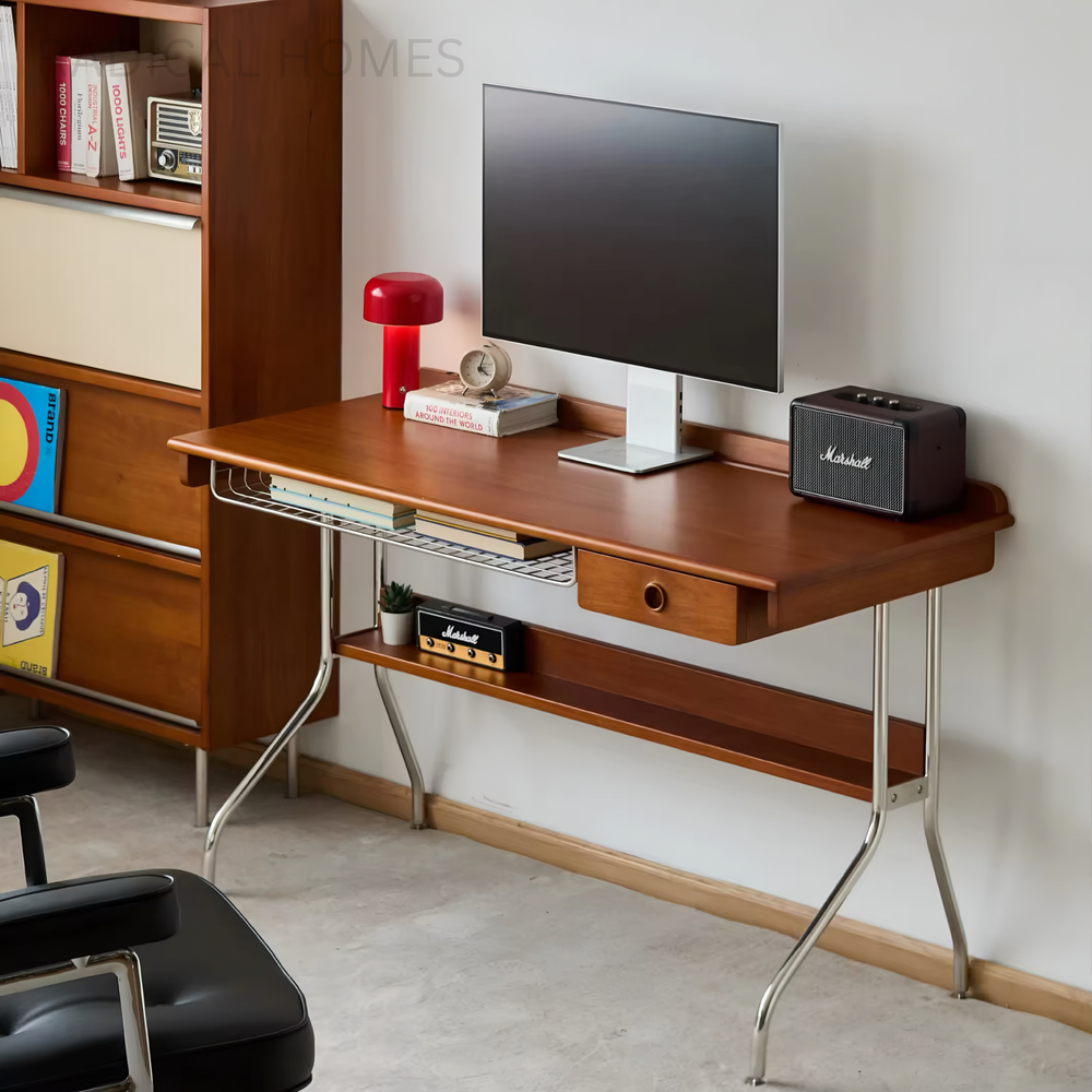 CLAYMOR Modern Solid Wood Study Table - Radical Homes Singapore