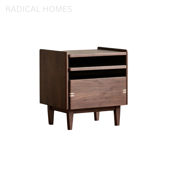 SELWYN Modern Solid Wood Bedside Table - Radical Homes Singapore
