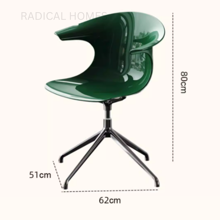 AERONIS Modern Swivel Plastic Study Chair