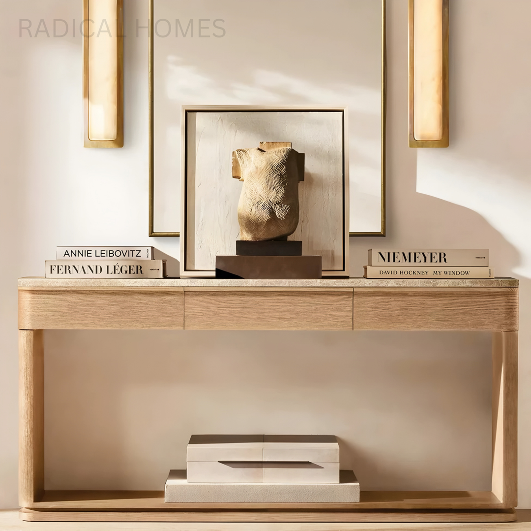 VARENO Modern Marble Console Table