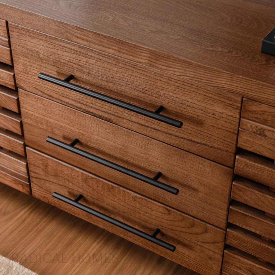 CEFERINE Modern Solid Wood TV Cabinet - Radical Homes Singapore