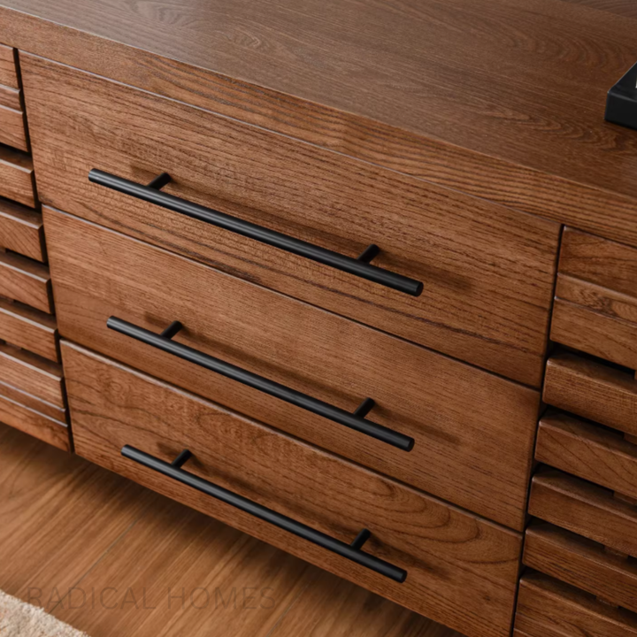 CEFERINE Modern Solid Wood TV Cabinet - Radical Homes Singapore