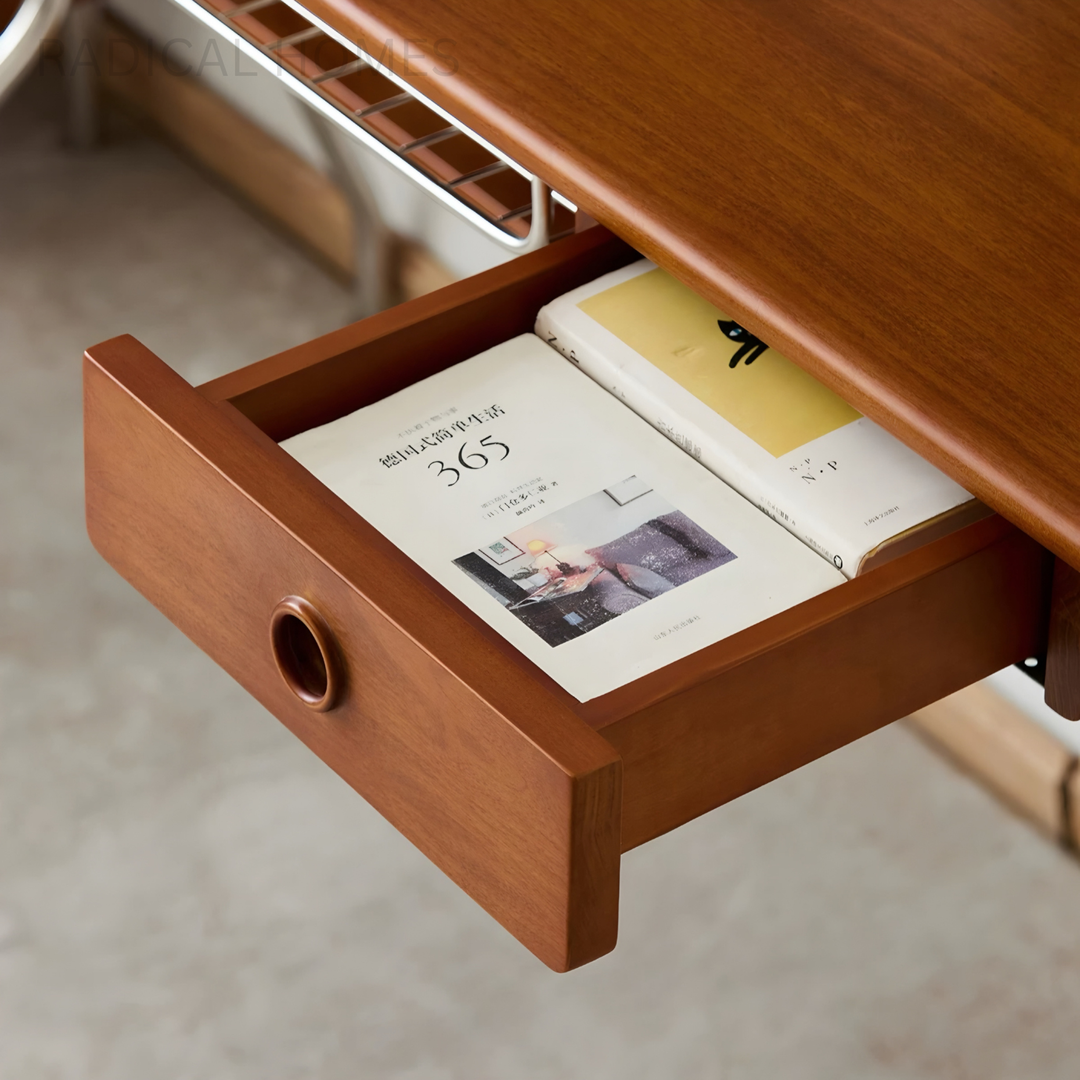 CLAYMOR Modern Solid Wood Study Table - Radical Homes Singapore