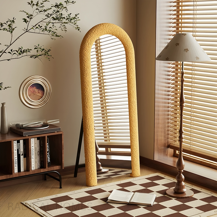 TADIEL Arch Velvet Floor Mirror