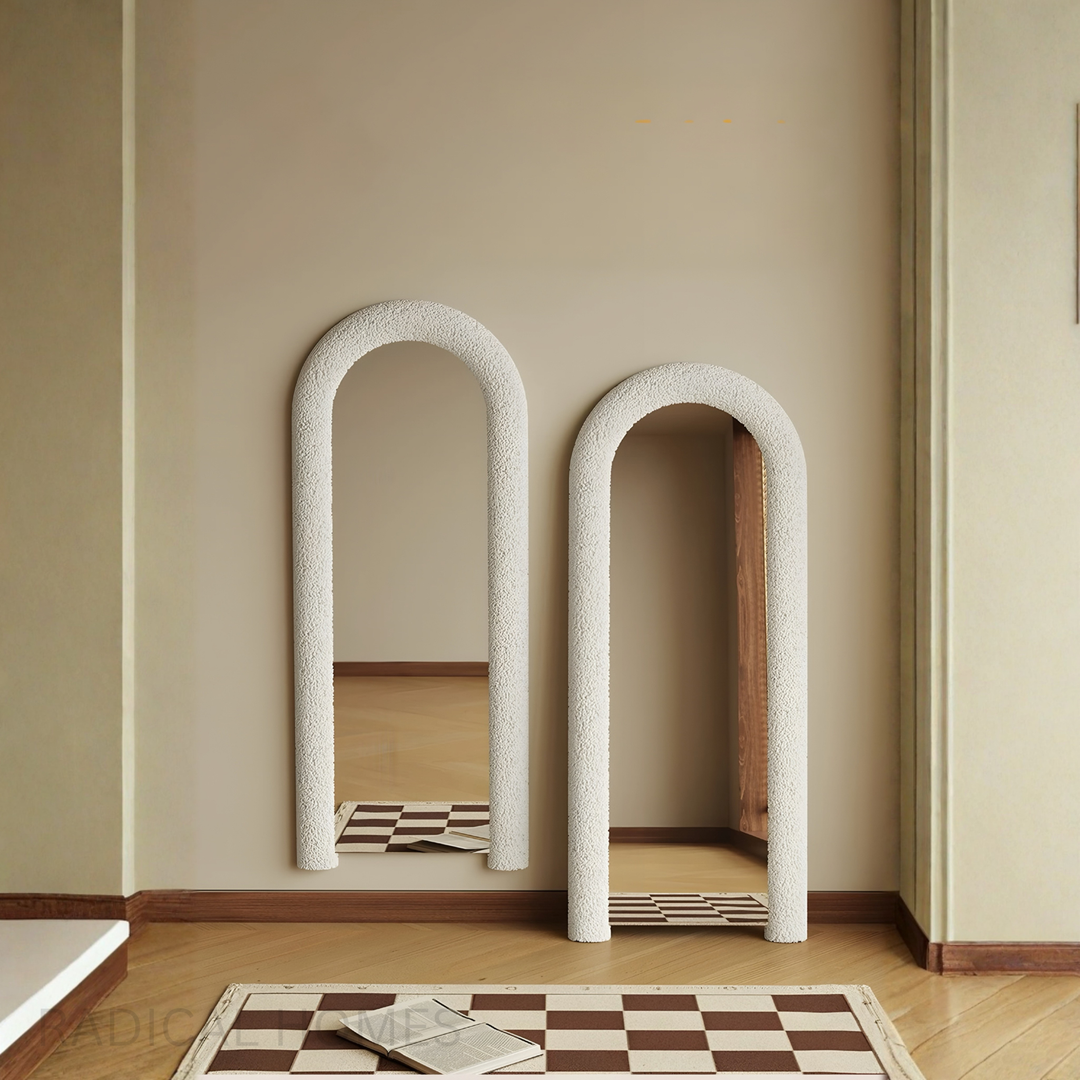 TADIEL Arch Velvet Floor Mirror