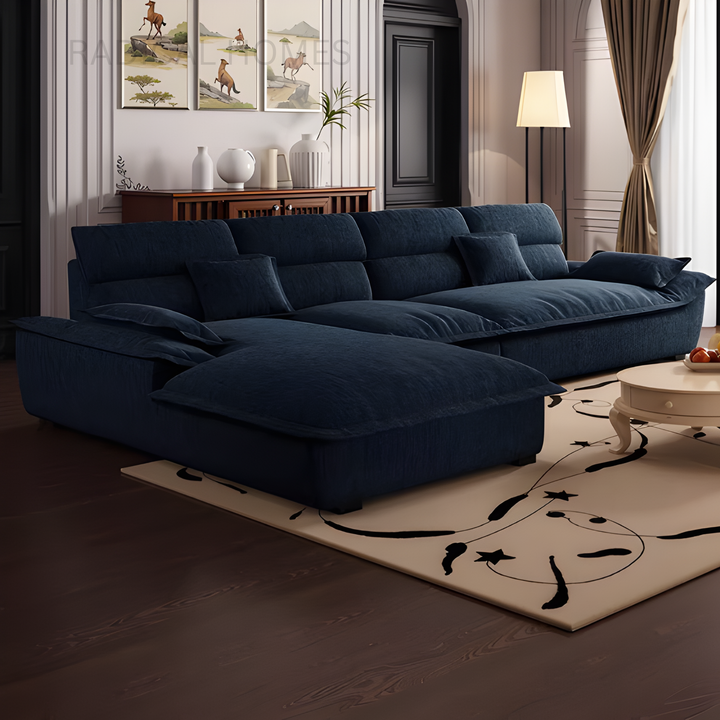 NUVORA Modern L Shape Fabric Sofa - Radical Homes Singapore