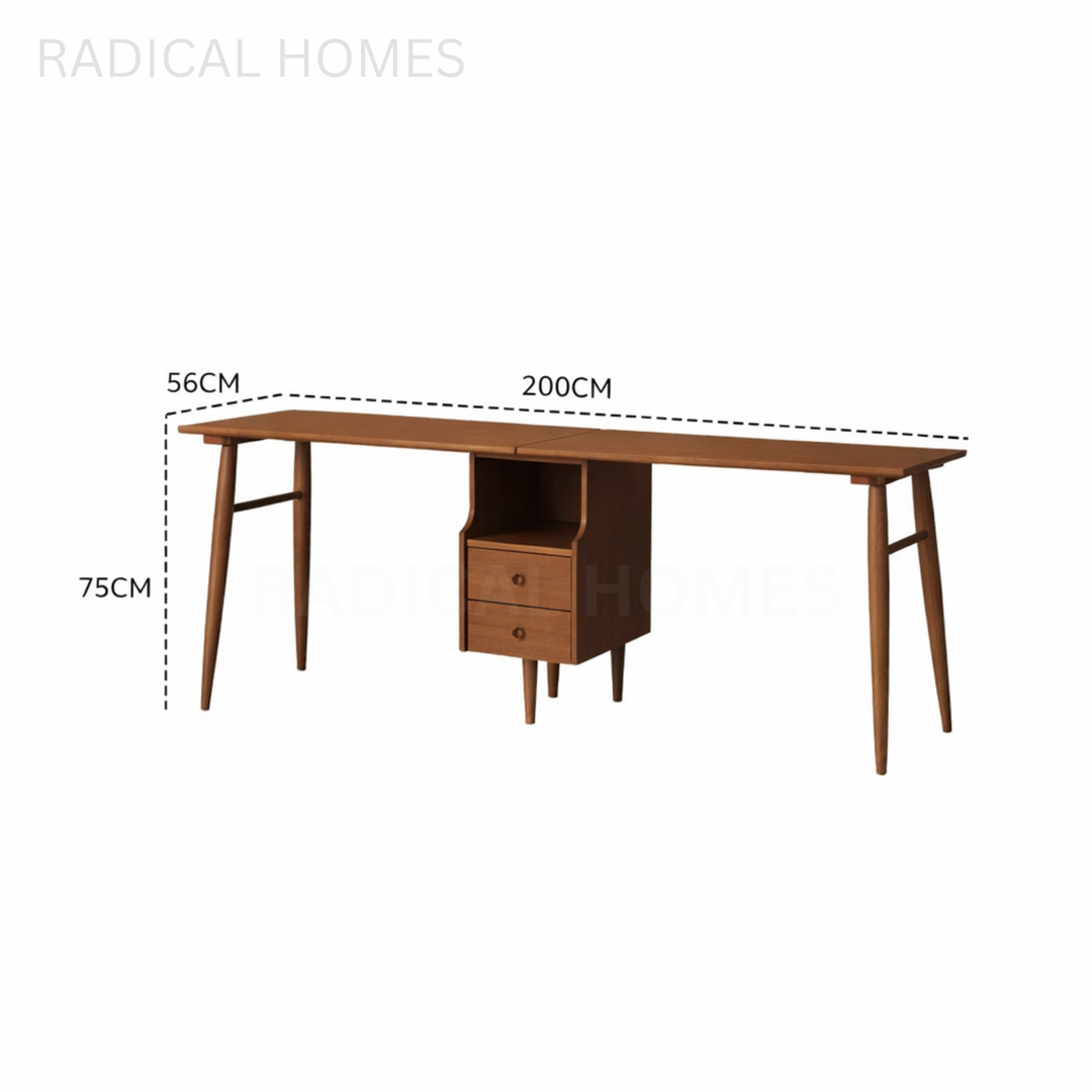 ATEN Modern Solid Wood Study Table Desk