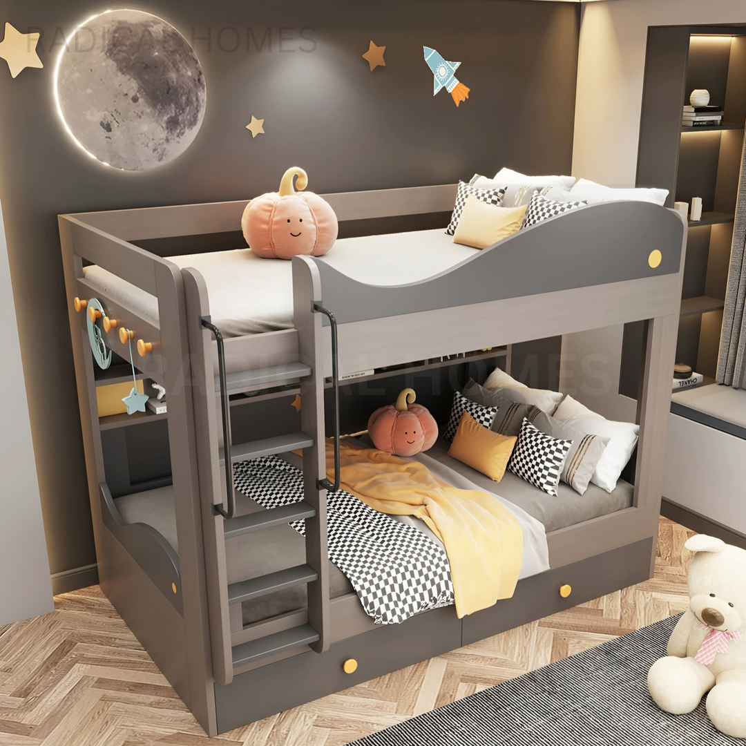 NOVARA Modern Double Decker Bedframe - Radical Homes Singapore