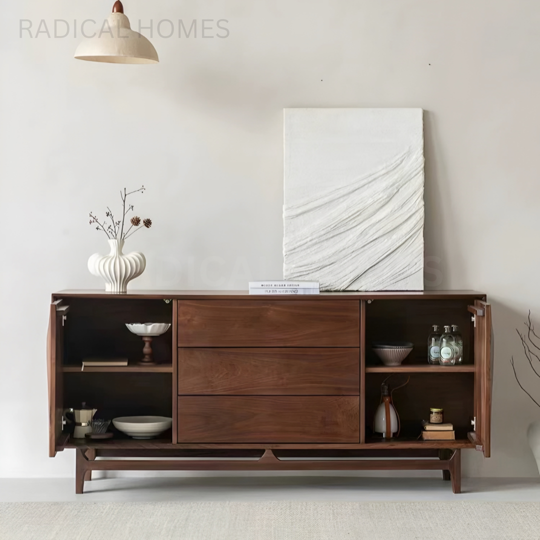 VALENCIA Rustic Walnut Wood Sideboard