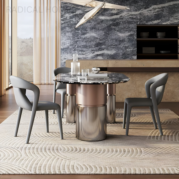KORVEX Modern Marble Dining Table - Radical Homes Singapore
