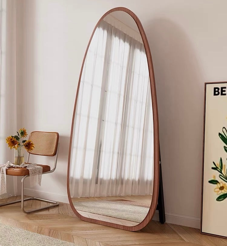 SOL Modern Wood Standing Mirror (INSTOCK)