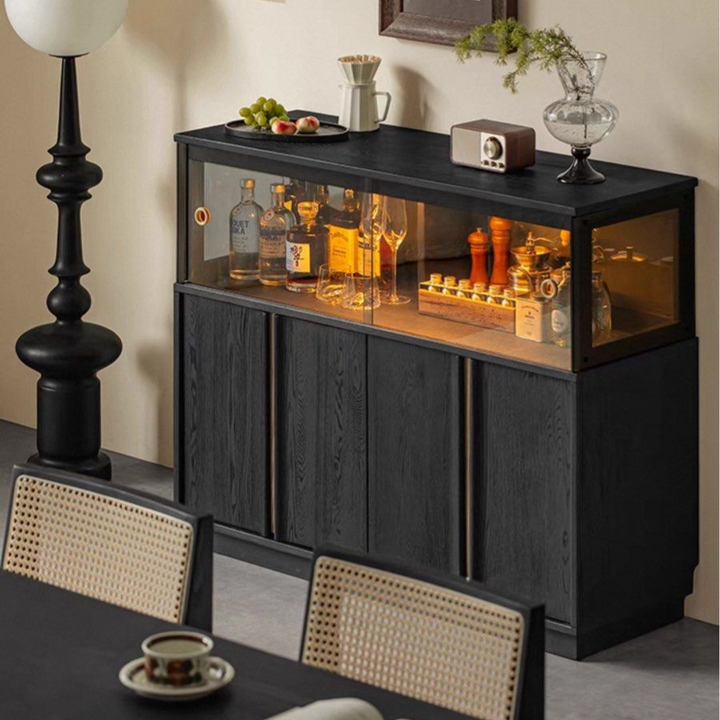 IGORA Modern Solid Wood Wine Cabinet