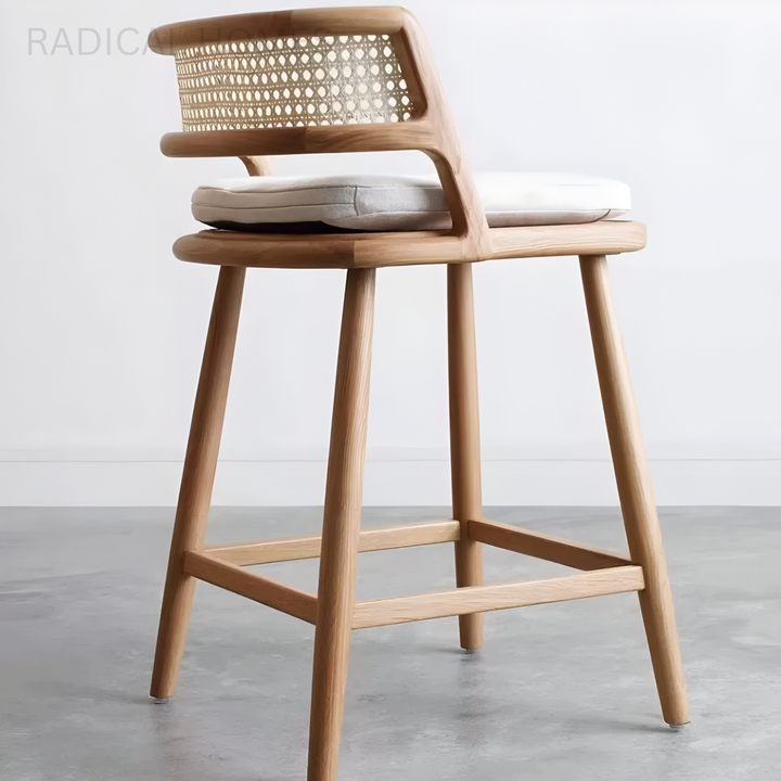ALVREN Modern Rattan Bar Chair - Radical Homes Singapore