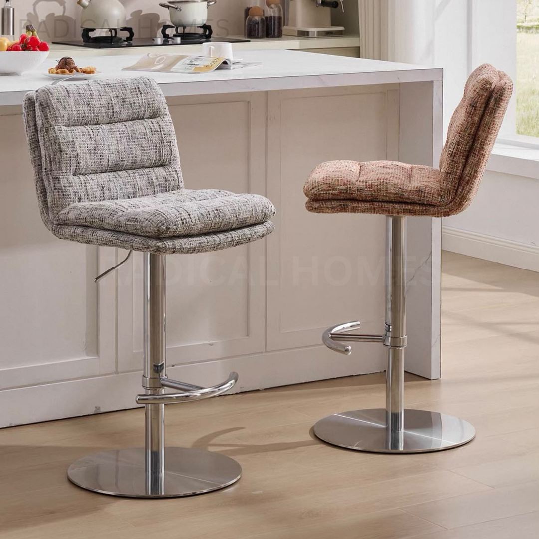 WINSEL Modern Fabric Bar Stool