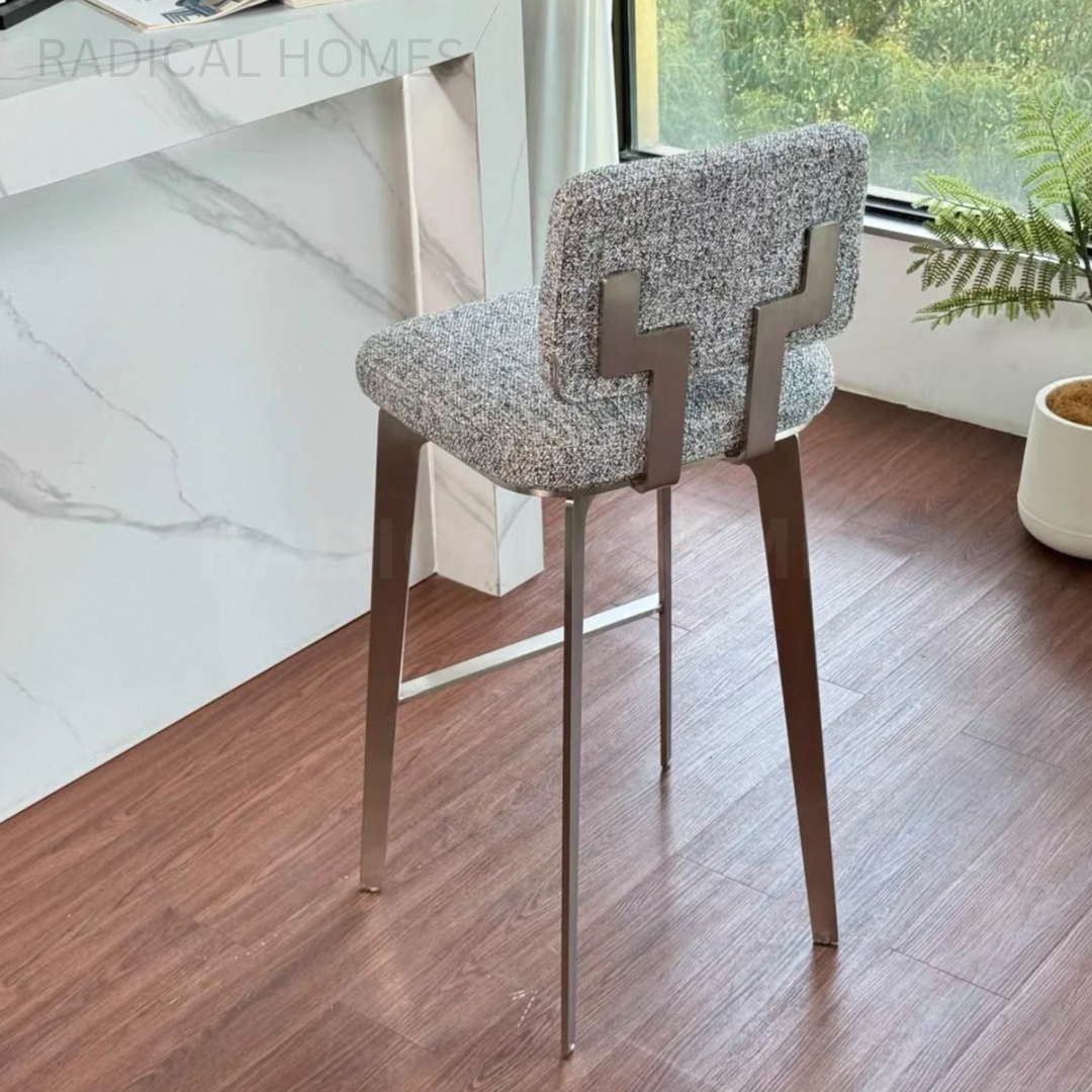 AUTOM Modern Fabric Bar Stool