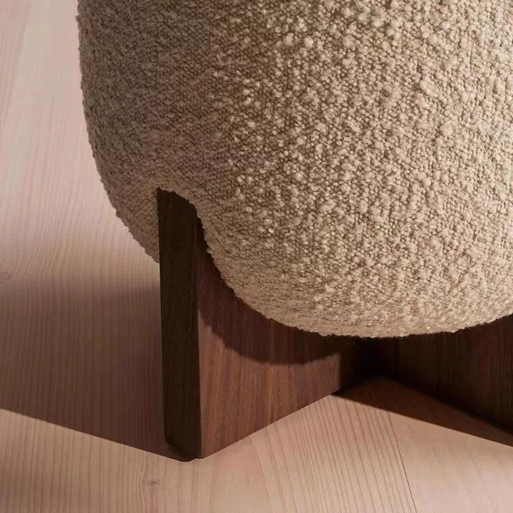 GAMO Modern Boucle Vanity Stool