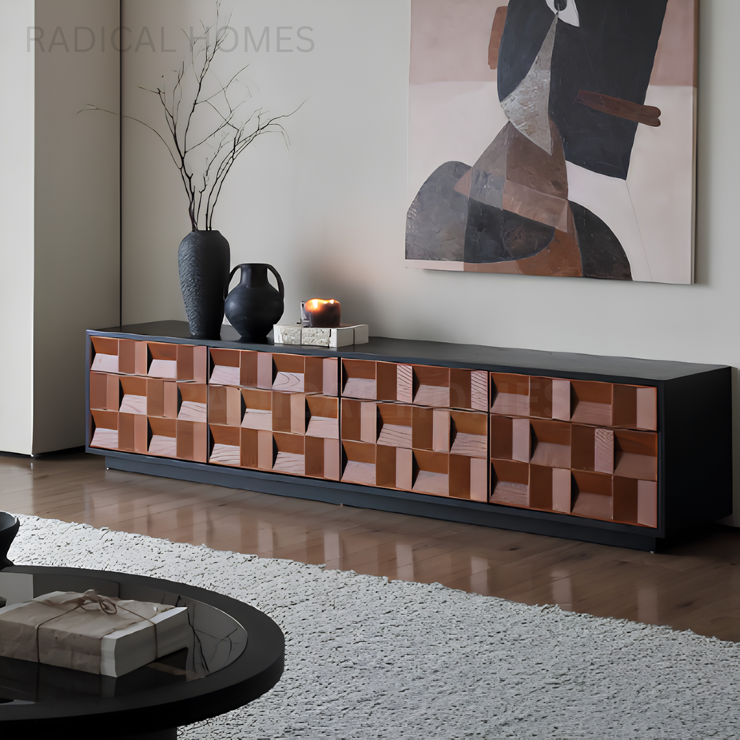 ASHUR Modern Solid Wood TV Console