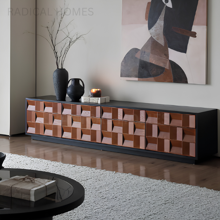 ASHUR Modern Solid Wood TV Console