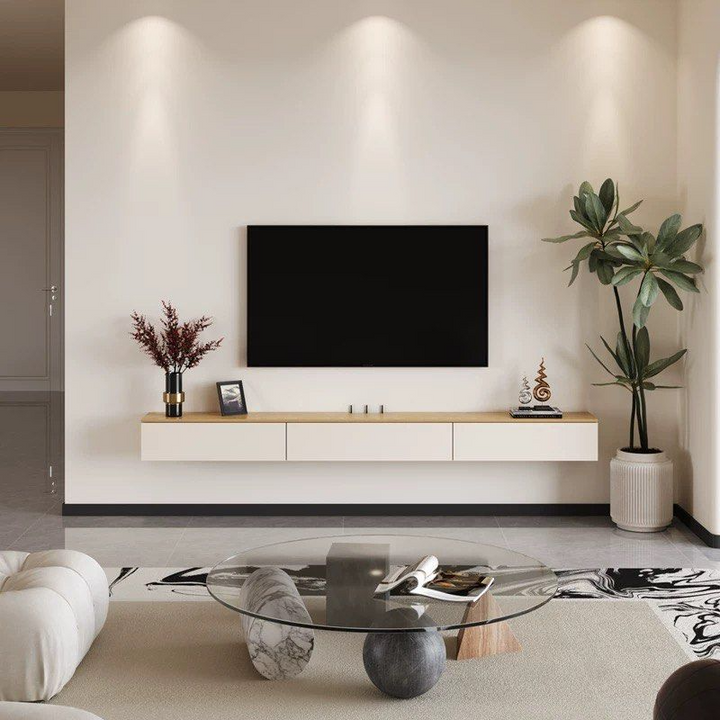 UREO Modern Solid Wood TV Console