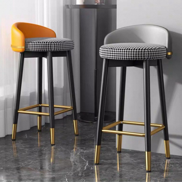 MEFUS Modern Leather Bar Stool