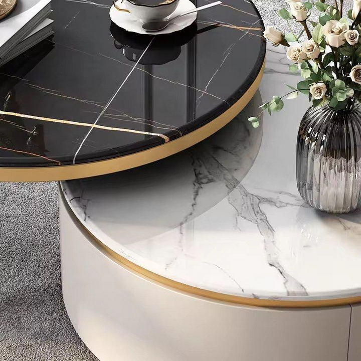 ABEV Marble Round Nesting Coffee Tables