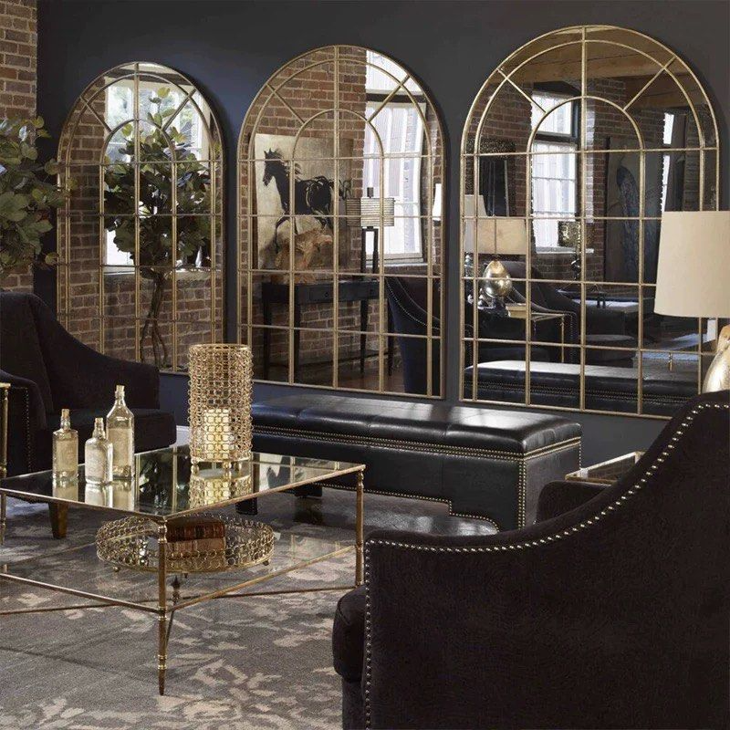 BEUL Vintage Arch Window Wall Mirror - Radical Homes Singapore