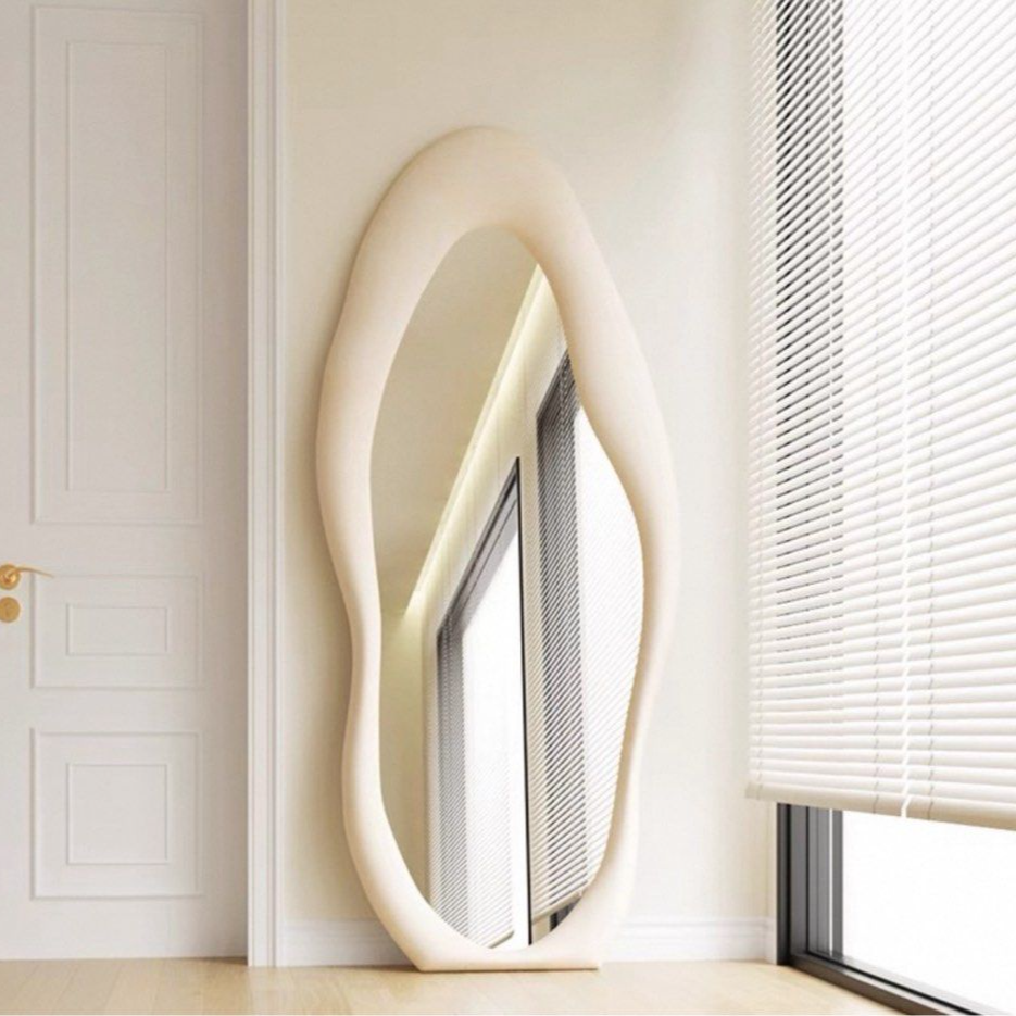 AUOEL Modern Suede Mirror