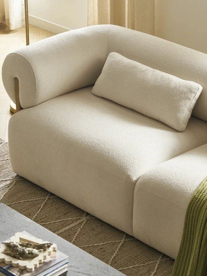 GEANO Japandi Boucle Sofa