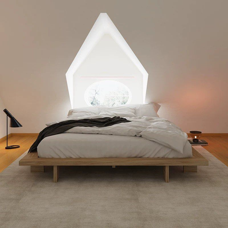 HAULE Japandi Solid Wood Platform Bedframe