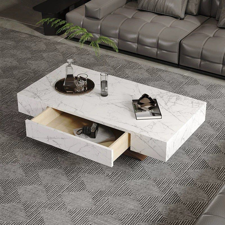 QIEN Modern Sintered Stone Coffee Table