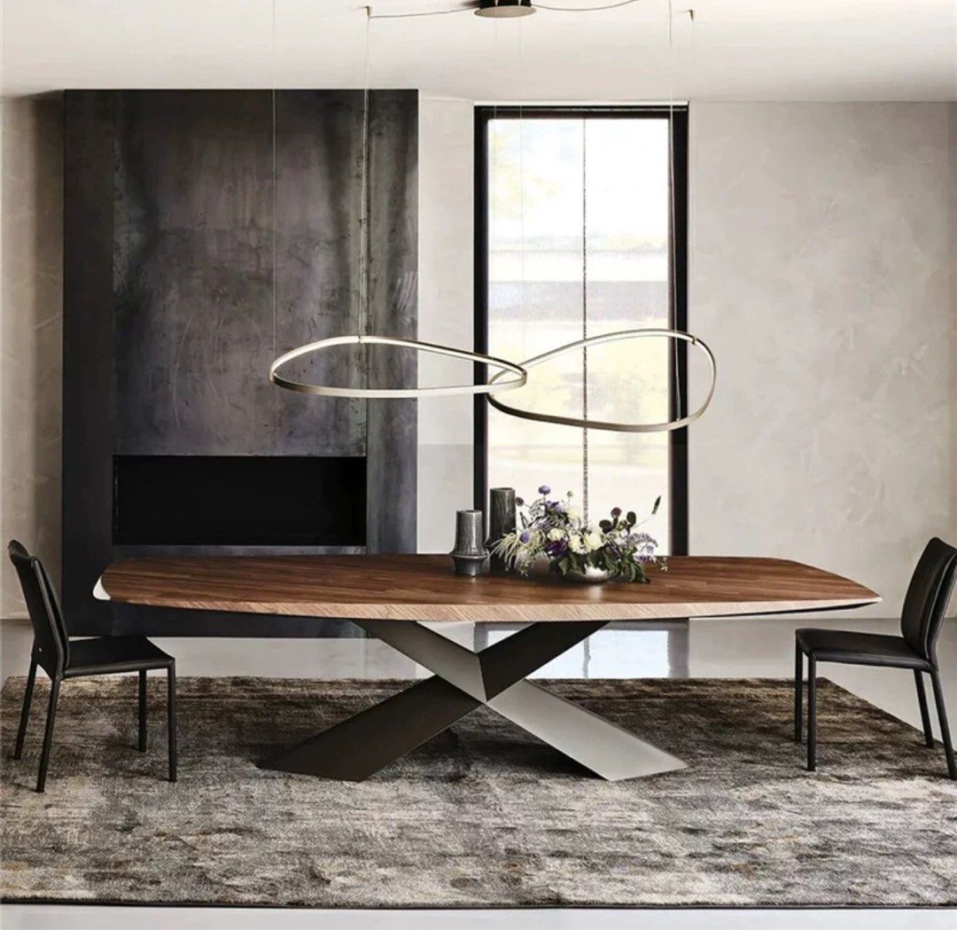 ALBE Modern Solid Wood Dining Table