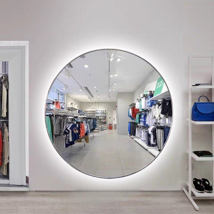 AFON Modern Stainless Steel Round Mirror