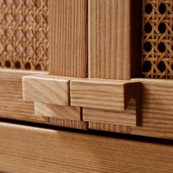 LINUSE Modern Solid Wood Cabinet