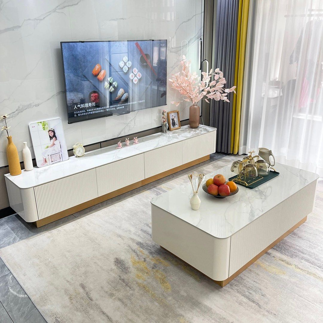 JEIA Modern Sintered Stone TV Console