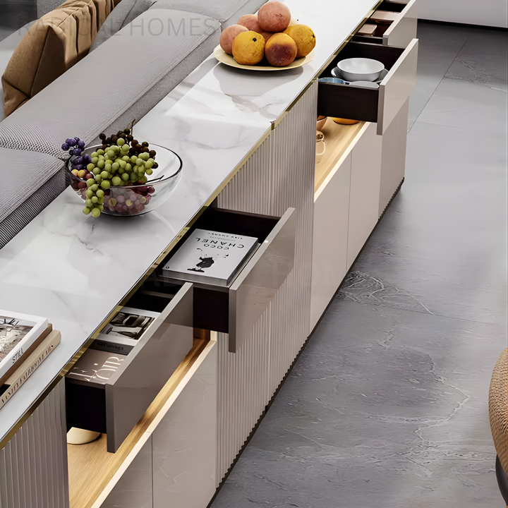 MUNCHER Modern Slim Sintered Stone Sideboard - Radical Homes Singapore